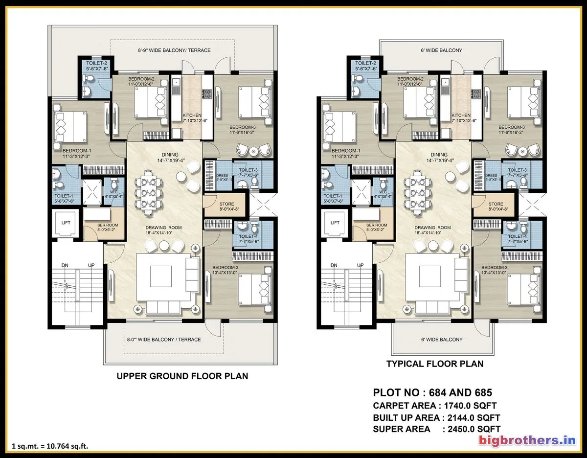 Celestia Royal Premier — 4 BHK Floor Plan thumbnail